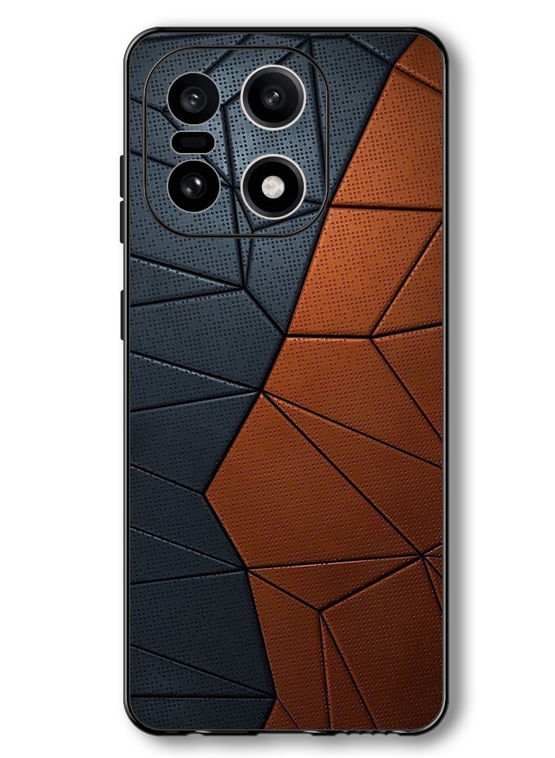 Theodor Case Compatible with OnePlus 15 6.78 Inch Protection Shockproof Bumper Cover Black Brown Pattern - Image 1
